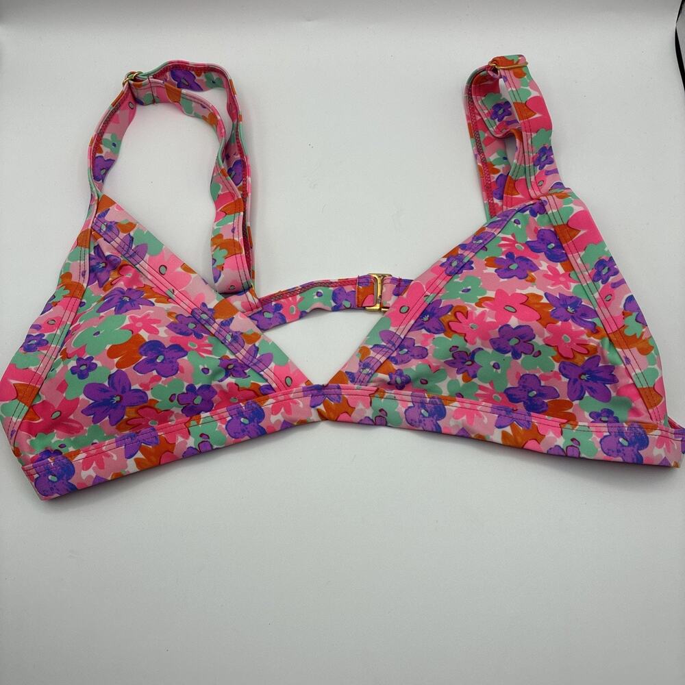Heat Swimwear Swimsuit Bikini Top Floral Padded With Adjustable Straps